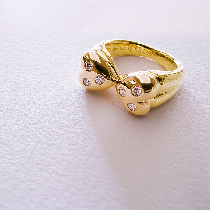 Duet Heart ring